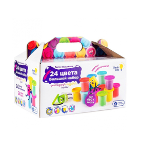 GENIO KIDS Набор для детской лепки  «Тесто-пластилин 24 баночки» TA1097