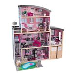 KidKraft Большой кукольный дом для Барби Сияние с мебелью 30 элементов