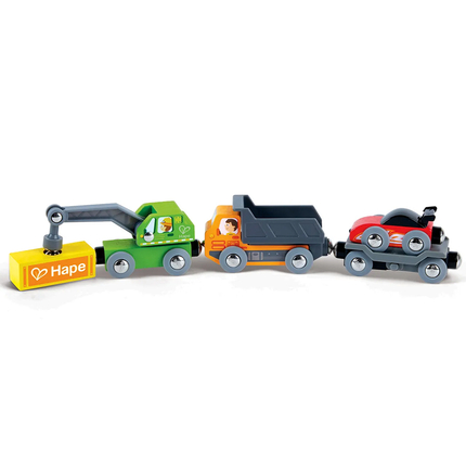 HAPE E8785_HP Игровой набор машинок "Едем вместе"  Строительная техника