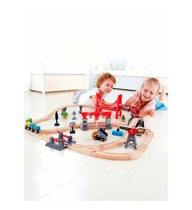 HAPE E3730_HP, Игровой набор "Мой город", железная дорога (Основная) HAPE E3730_HP, Игровой набор "Мой город", железная дорога (Основная)