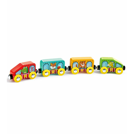 HAPE E8783_HP Игровой набор "Едем вместе" Звериный поезд