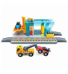 HAPE E3879_HP Игровой набор "Железная дорога" Автомойка HAPE E3879_HP Игровой набор "Железная дорога" Автомойка