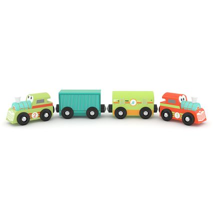 HAPE 833480_HPJ Игровой набор J’adore Весёлый поезд, серия "Железные дороги"