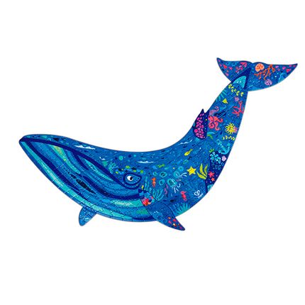 HAPE E1668_HP Пазл для детей "Водный мир" Горбатый кит (200 элементов)