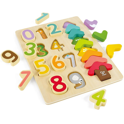 HAPE E1657_HP Игрушка развивающая "Умняша" пазл Цвета и цифры