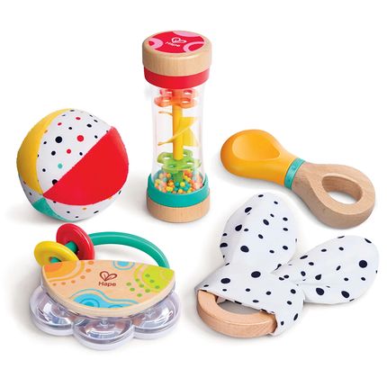 HAPE E0130_HP Игровой набор погремушек "Малышам" 5 предметов