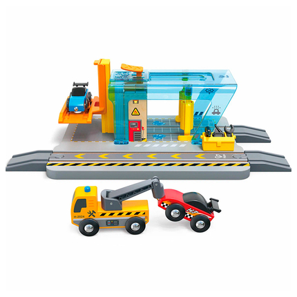 HAPE E3879_HP Игровой набор "Железная дорога" Автомойка