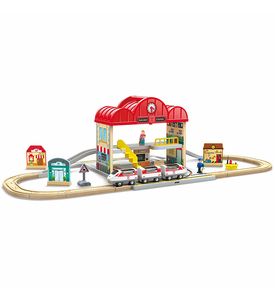 HAPE E3877_HP Игровой набор "Железнодорожная станция" HAPE E3877_HP Игровой набор "Железнодорожная станция"