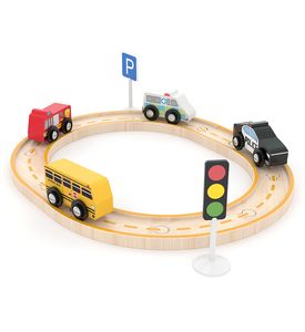 HAPE 824012_HPJ Игровой набор J’adore Городские службы с кольцевым шоссе, серия "Транспорт"