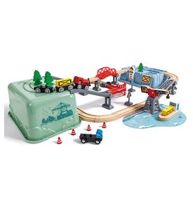 HAPE E8769_HP Игровой набор "Железная дорога" Портовая станция HAPE E8769_HP Игровой набор "Железная дорога" Портовая станция