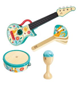 HAPE E0638_HP Детский набор музыкальных инструментов "Мини оркестр" 4 в 1
