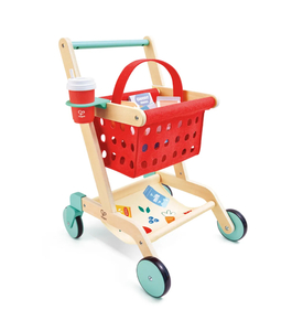HAPE Игровой набор "Продукты" Тележка и корзина для покупок HAPE Игровой набор "Продукты" Тележка и корзина для покупок
