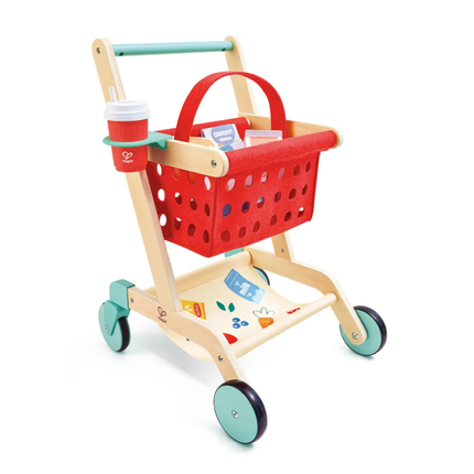 HAPE  Игровой набор "Продукты" Тележка и корзина для покупок