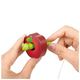 HAPE E1072_HP Игрушка деревянная шнуровка Веселые гусеницы (14 предметов - шнурки и фрукты)