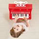HAPE E0630_HP Музыкальная игрушка Пианино с табуреткой, цв. Красный