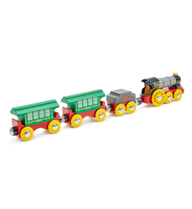 HAPE  Игрушка  "Поезд" Ретро-паровоз со светом и звуком  E3740_HP