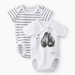 Happy baby , Боди с коротким рукавом детское (2 шт.) (черно-белый) 90154-0 Happy baby , Боди с коротким рукавом детское (2 шт.) (черно-белый) 90154-0