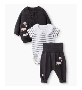 Happy Baby, Набор детский: боди, джемпер и брюки (black&white) Happy Baby, Набор детский: боди, джемпер и брюки (black&white)
