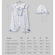 Happy baby , Комплект детский: боди и чепчик (голубой (цветы)) 90164-0 Happy baby , Комплект детский: боди и чепчик (голубой (цветы)) 90164-0