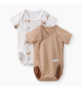 Happy baby , Боди с коротким рукавом детское (2 шт.) (бежевый (собака)) 90154-0