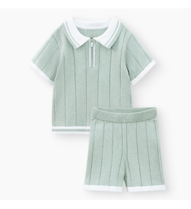 Happy Baby  Комлект детский: рубашка и шорты (light green) 88683-0