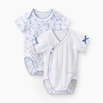 Happy baby , Боди с коротким рукавом детское (2 шт.) (голубой (цветы)) 90154-0