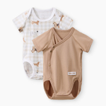 Happy baby , Боди с коротким рукавом детское (2 шт.) (бежевый (собака)) 90154-0 Happy baby , Боди с коротким рукавом детское (2 шт.) (бежевый (собака)) 90154-0