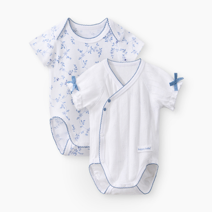 Happy baby , Боди с коротким рукавом детское (2 шт.) (голубой (цветы)) 90154-0 Happy baby , Боди с коротким рукавом детское (2 шт.) (голубой (цветы)) 90154-0