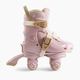 Happy Baby  Раздвижные роликовые коньки детские VIBERS (pink & flowers, XS) 50074