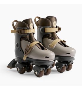 Happy Baby Раздвижные роликовые коньки детские VIBERS (graphite & brown, S) 50074 Happy Baby Раздвижные роликовые коньки детские VIBERS (graphite & brown, S) 50074
