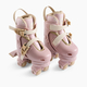 Happy Baby  Раздвижные роликовые коньки детские VIBERS (pink & flowers, XS) 50074