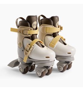 Happy Baby Раздвижные роликовые коньки детские VIBERS (grey & brown, XS) 50074 Happy Baby Раздвижные роликовые коньки детские VIBERS (grey & brown, XS) 50074