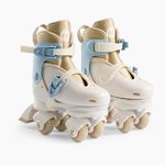 Happy Baby 50074, Раздвижные роликовые коньки детские VIBERS (light blue & beige, S)