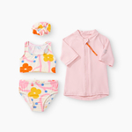 Happy Baby , Комплект купальный: футболка, купальник для девочек 2пр. (milky (sweety garden)) 50707-1