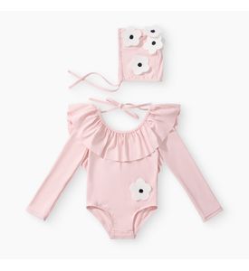 Happy Baby , Комплект купальный: купальник и шапочка (light pink) 50714-0