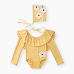 Happy Baby , Комплект купальный: купальник и шапочка (yellow) 50714-0