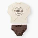 Happy Baby, Набор купальный: футболка и плавки (chocolate)  50697-1