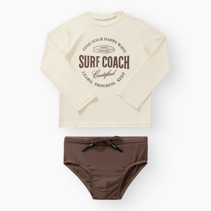 Happy Baby, Набор купальный: футболка и плавки (chocolate)  50697-1