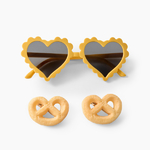 Happy Baby , Очки солнцезащитные в комплекте с заколками (yellow) 50688