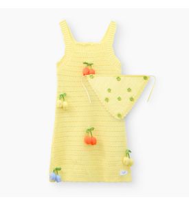 Happy Baby , Набор детский: сарафан и косынка (yellow) 88690-1