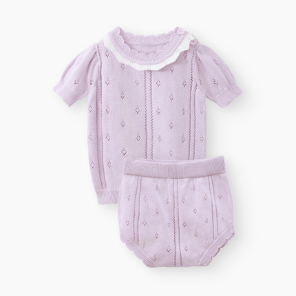 Happy Baby Комлект детский: футболка и шорты (lilac)  88684-0