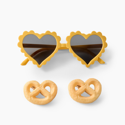 Happy Baby , Очки солнцезащитные в комплекте с заколками (yellow) 50688