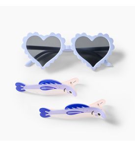 Happy Baby , Очки солнцезащитные в комплекте с заколками (light blue) 50688