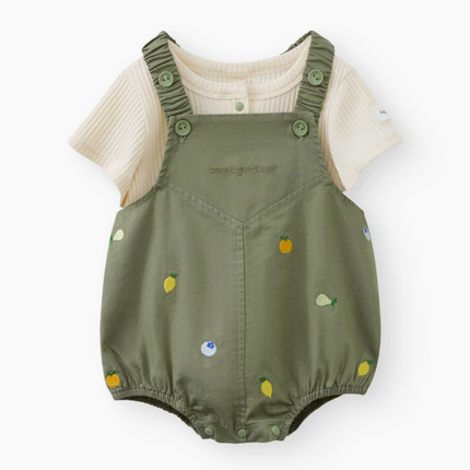 Happy Baby, Комплект: полукомбинезон и футболка (olive (embroidery))  88696-0