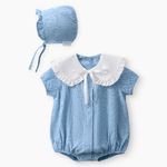 Happy Baby , Набор детский: комбинезон и чепчик (blue) 88673-0