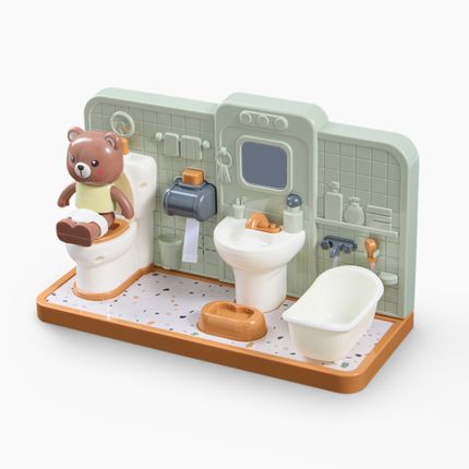 Happy baby 331973, Игрушечный набор HAPPY BATHROOM (olive)