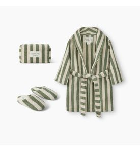 Happy Baby 88641.1-0, 88641.1-1, Халат детский с тапочками и косметичкой (white-green) Happy Baby 88641.1-0, 88641.1-1, Халат детский с тапочками и косметичкой (white-green)