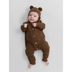 Happy baby 88345-0, Костюм детский, комбинезон и шапочка (brown)
