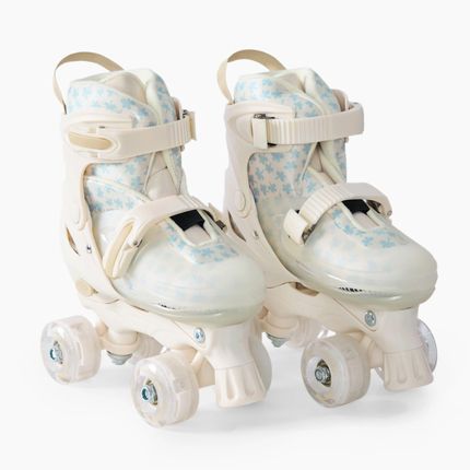 Happy Baby Ролики-коньки 3в1 детские SKROLLS (blue flowers) 50057 Happy Baby Ролики-коньки 3в1 детские SKROLLS (blue flowers) 50057