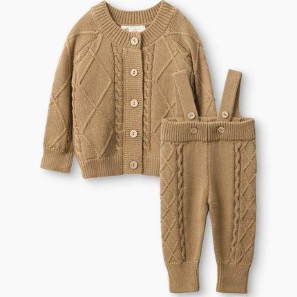 Happy baby Костюм детский, полукомбинезон и джемпер (beige)  88350-0